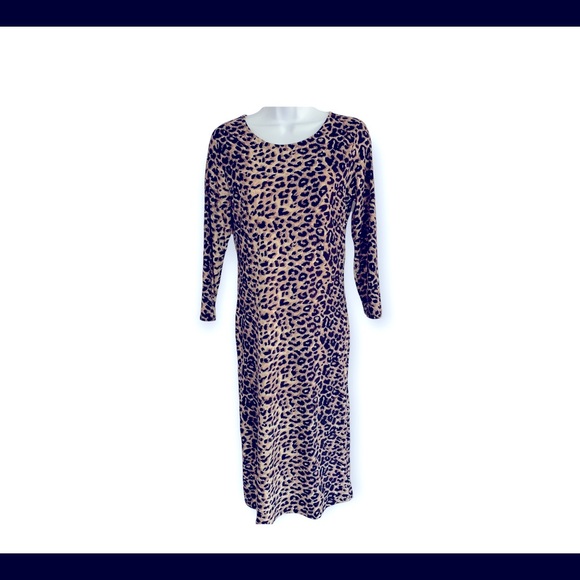 Yelete Leopard Print Maxi Dress Sz S - Picture 1 of 6